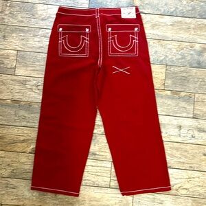 Maroon true religion jeans